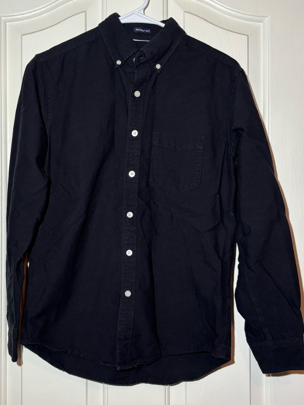 American Eagle Button-Down Shirt - Black